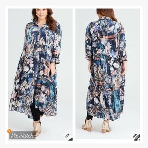 Taking Shape Natural Suren Tiered Shirt Dress